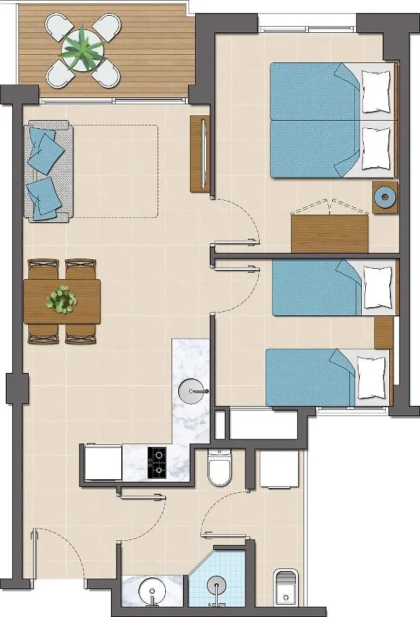 Appartement Apartaments Tropic Lloret de Mar Spanje